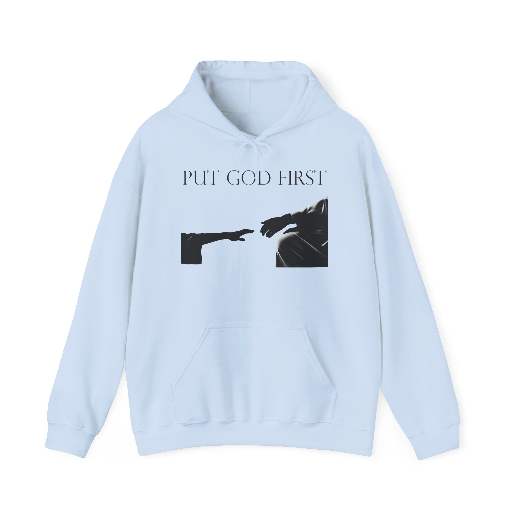Put God First Hoodie – Inspirational Christian Faith Pullover