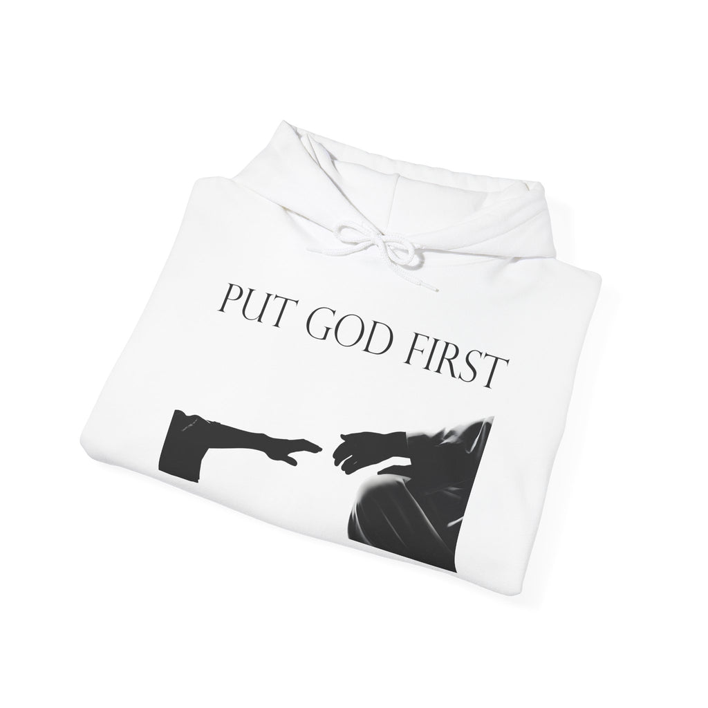 Put God First Hoodie – Inspirational Christian Faith Pullover