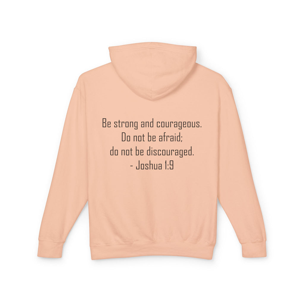 True Believers of God Hoodie — Christian Cross Sweatshirt with Joshua 1:9 Inspirational Quote