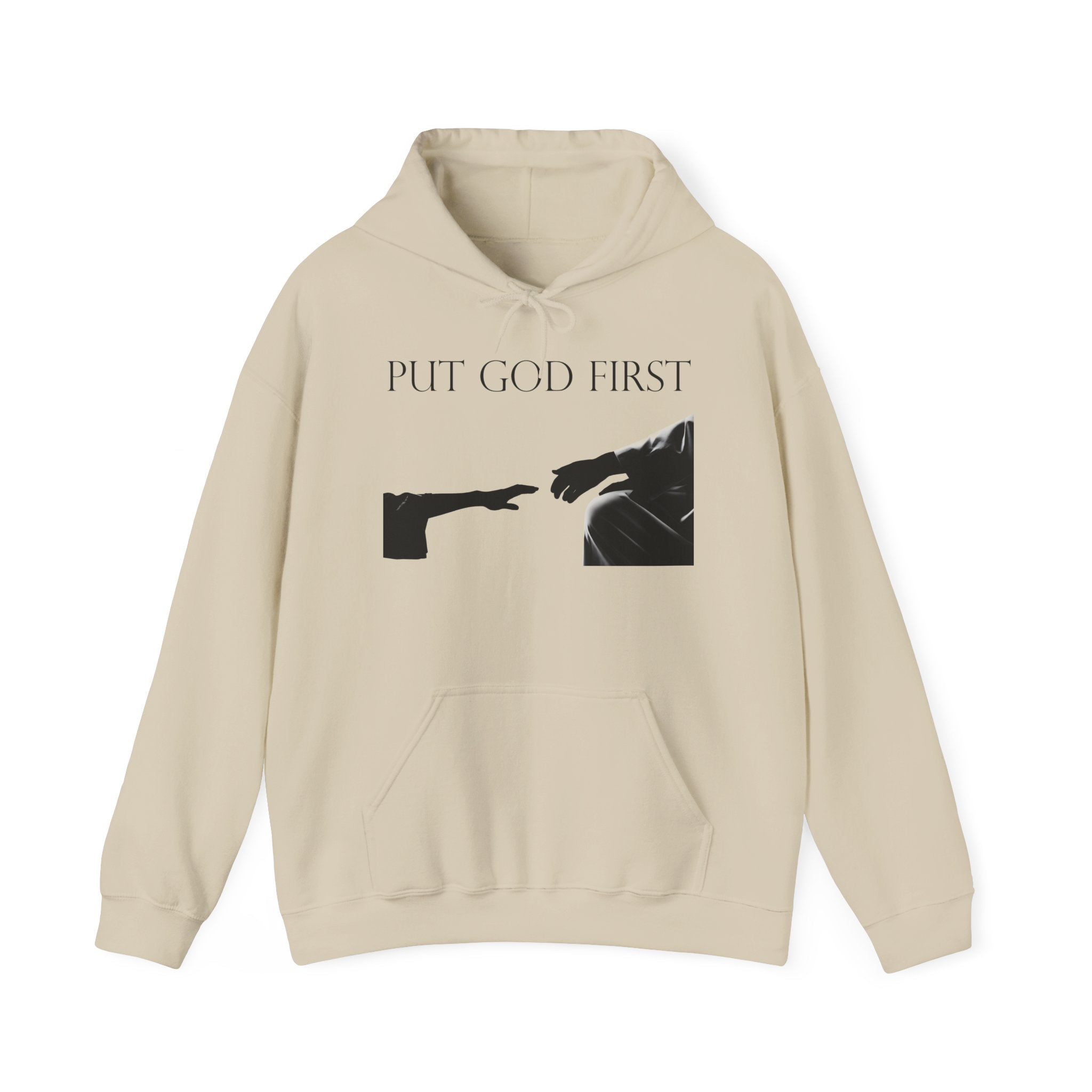 Put God First Hoodie – Inspirational Christian Faith Pullover
