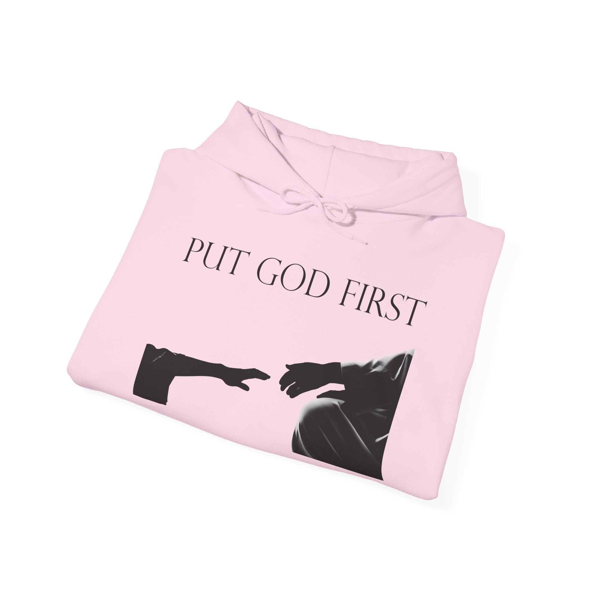 Put God First Hoodie – Inspirational Christian Faith Pullover