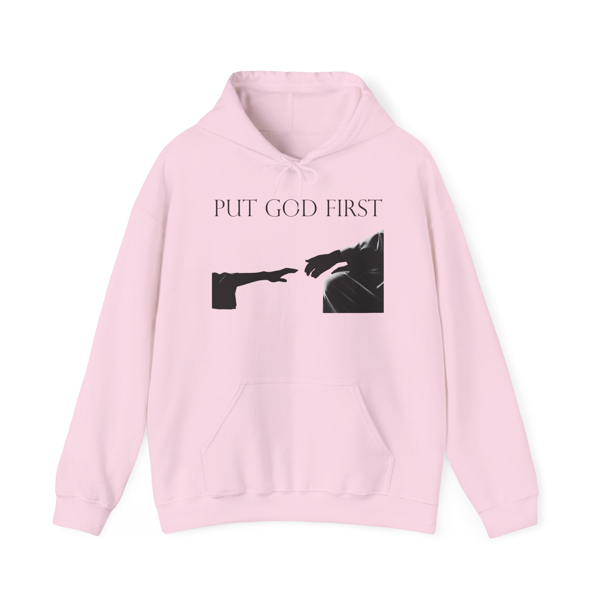 Put God First Hoodie – Inspirational Christian Faith Pullover