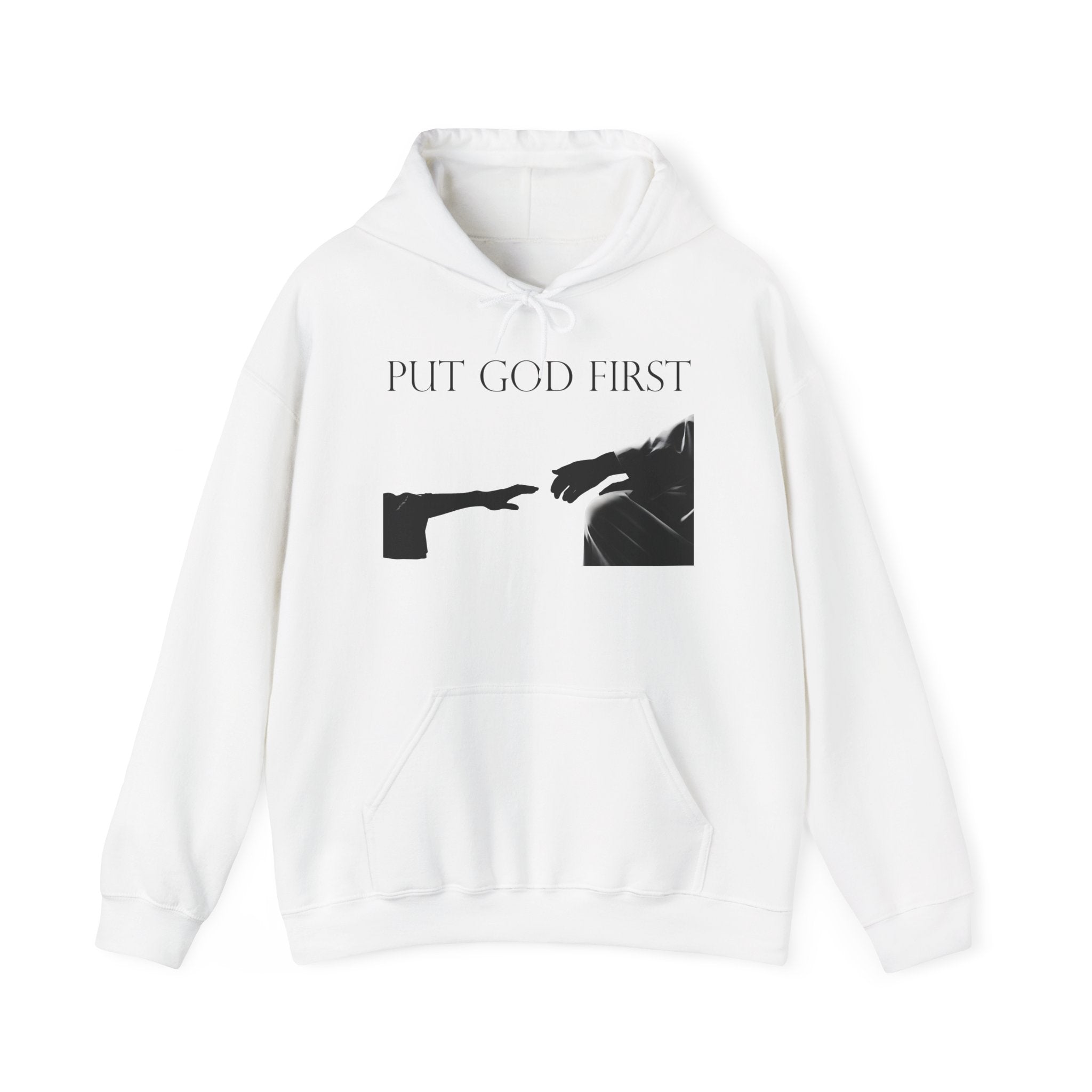 Put God First Hoodie – Inspirational Christian Faith Pullover