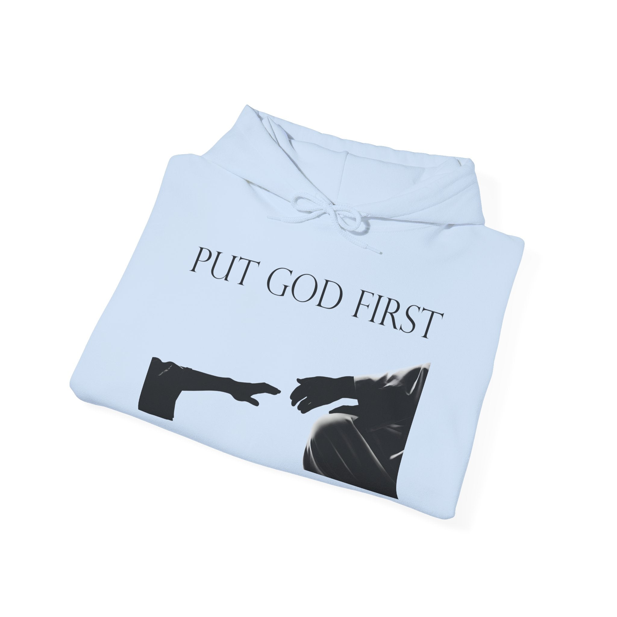 Put God First Hoodie – Inspirational Christian Faith Pullover