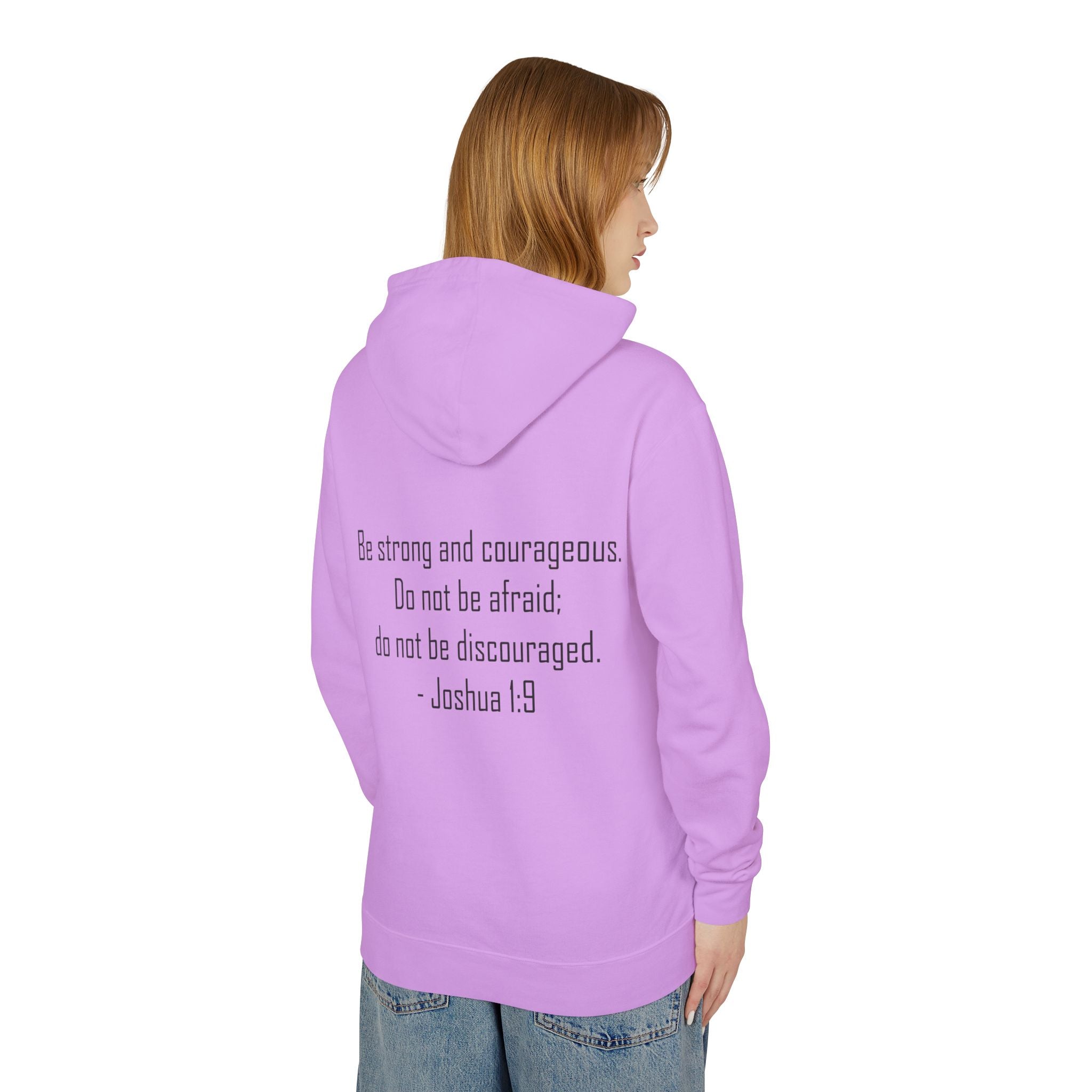 True Believers of God Hoodie — Christian Cross Sweatshirt with Joshua 1:9 Inspirational Quote