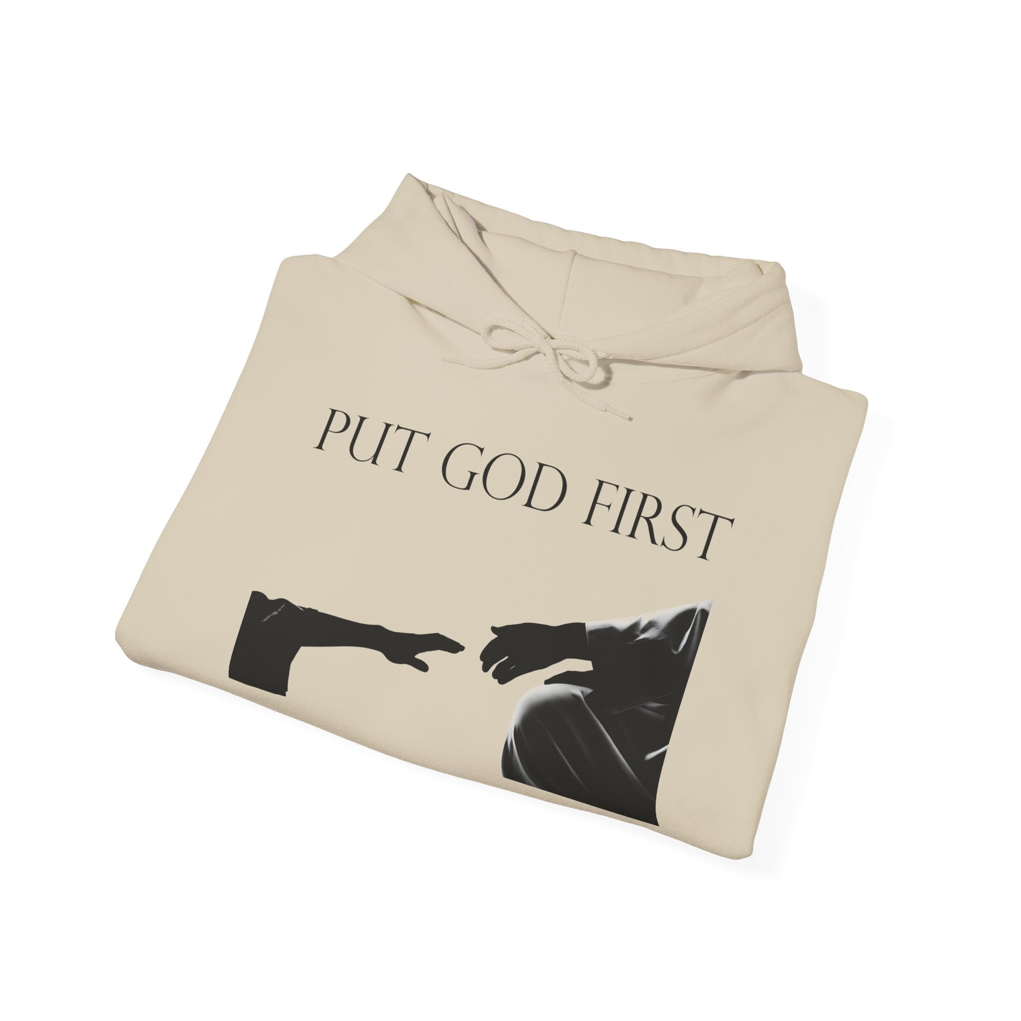 Put God First Hoodie – Inspirational Christian Faith Pullover